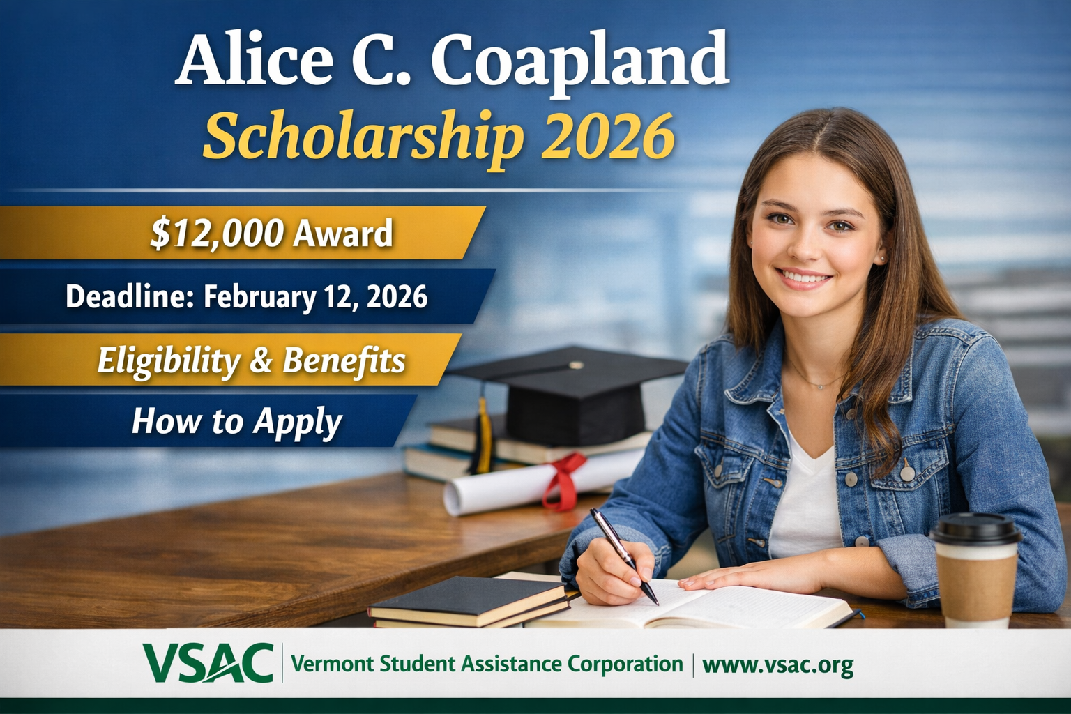 Alice C. Coapland Scholarship 2026: Eligibility, Benefits, Deadline, and How to Apply