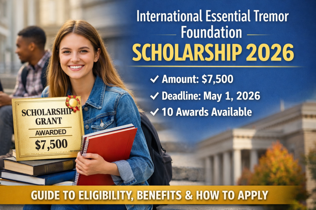 International Essential Tremor Foundation Scholarship 2026: Eligibility, Benefits, Deadline, and How to Apply